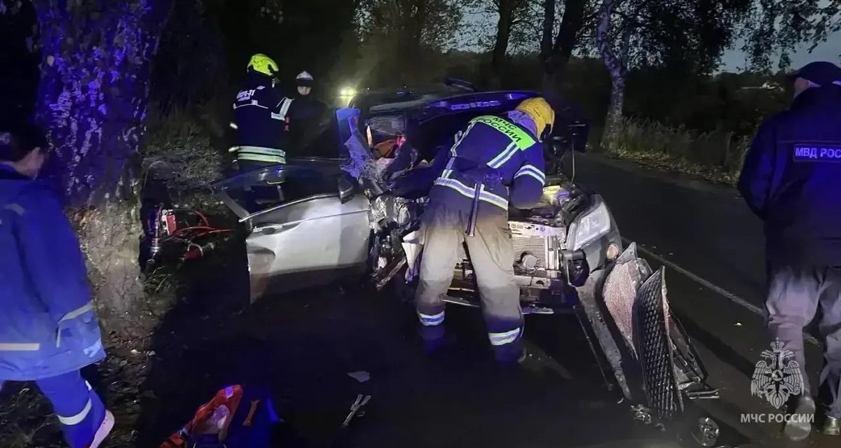 Три человека, включая ребёнка, пострадали в ДТП у судоремонтного завода, мужчину вырезали из машины